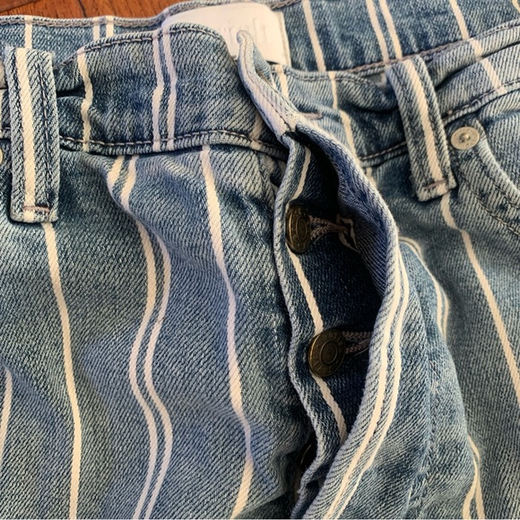 Boyish Brand Anthropologie Size 30 Brady Jeans They Made Me a Criminal Striped - Picture 4 of 9